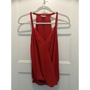 Red Sleeveless V-Neck Tank Women’s Small – Date Night Cocktail Party